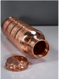 **Zupraa™ Premium Pure Copper Water Bottle | Handcrafted Brushed Finish | Leakproof | Ayurvedic Copper Drinking Bottle | 100% Food Grade Copper**