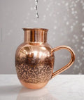 Premium Handcrafted Engraved Pure Copper Mug with Handle – Ayurvedic Drinking Mug | 450ml