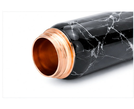 ZUPRAA93 – Midnight Marble Copper Water Bottle