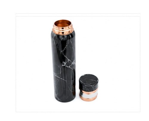 ZUPRAA93 – Midnight Marble Copper Water Bottle